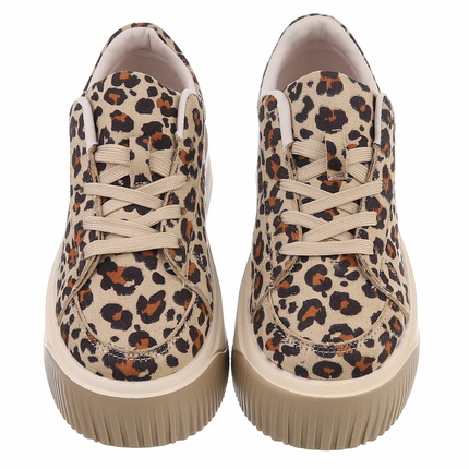 Damen Low-Sneakers - leopard