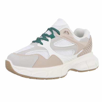 Damen Sportschuhe - beige Gr. 36