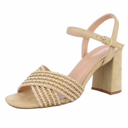 Damen Sandaletten - beige - 12 Paar