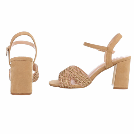 Damen Sandaletten - camel