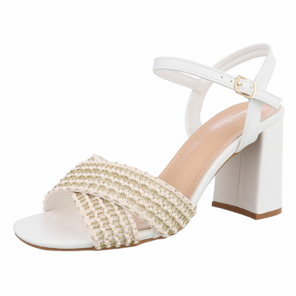 Damen Sandaletten - white - 12 Paar