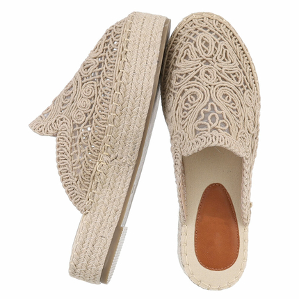Damen Pantoletten - khaki