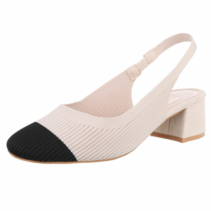 Damen Klassische Pumps - beige Gr. 40
