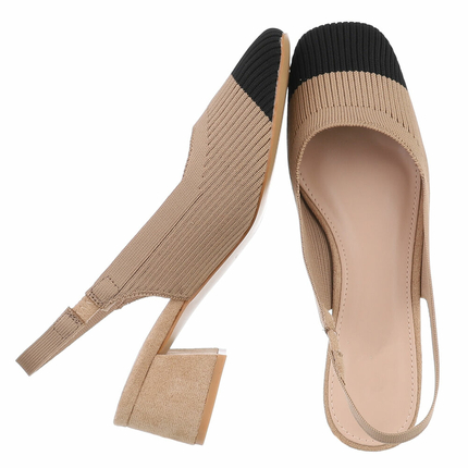 Damen Klassische Pumps - khaki