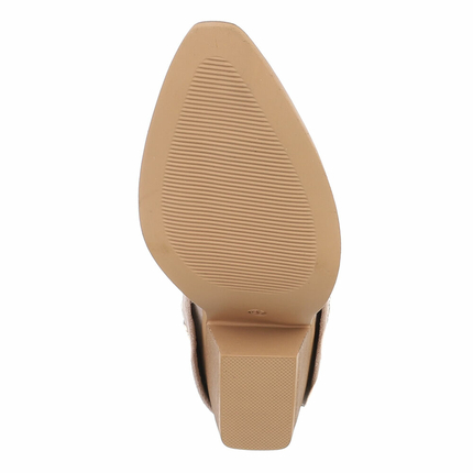 Damen Western- & Bikerboots - beige