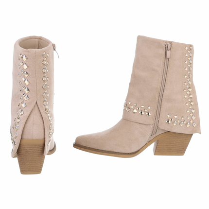 Damen Western- & Bikerboots - beige