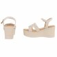 Damen Keilsandaletten - beige