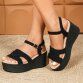 Damen Keilsandaletten - black