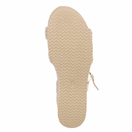 Damen Keilsandaletten - khaki