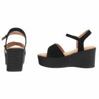 Damen Keilsandaletten - black