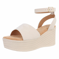 Damen Keilsandaletten - beige