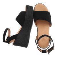 Damen Keilsandaletten - black