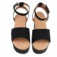 Damen Keilsandaletten - black