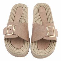 Damen Pantoletten - khaki