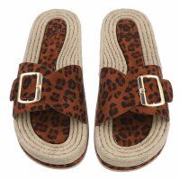 Damen Pantoletten - leopard