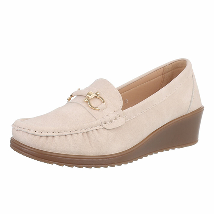 Damen Mokassins - apricot Gr. 37