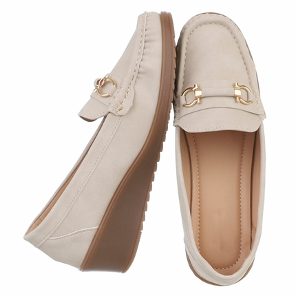 Damen Mokassins - beige