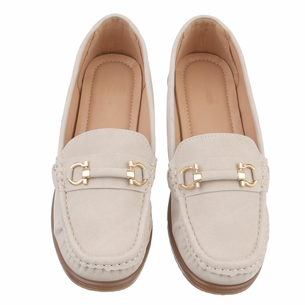 Damen Mokassins - beige