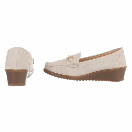 Damen Mokassins - beige