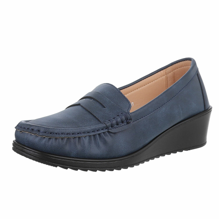Damen Mokassins - blue Gr. 37