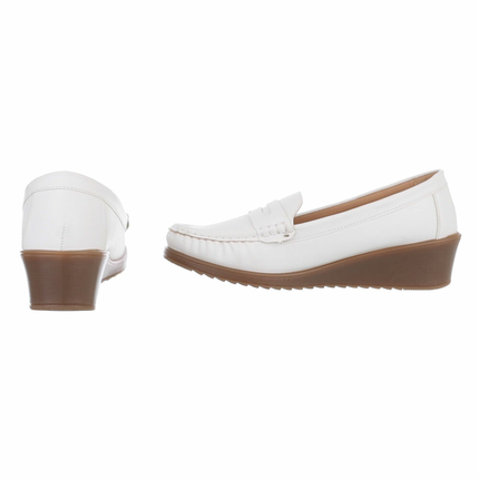 Damen Mokassins - white