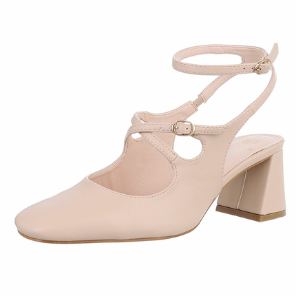 Damen Klassische Pumps - beige Gr. 40