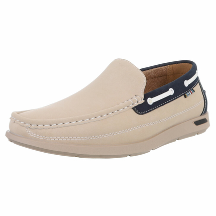 Herren Halbschuhe - beige Gr. 44