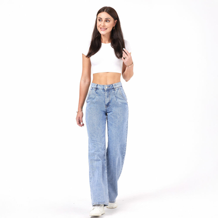 Damen High Waist Jeans von Laulia - blue