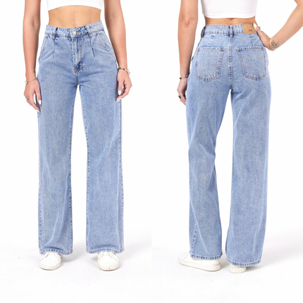Damen High Waist Jeans von Laulia - blue