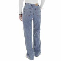 Damen High Waist Jeans von Laulia - blue