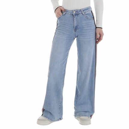 Damen High Waist Jeans von Laulia Gr. XS/34 - blue