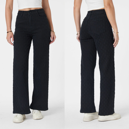 Damen High Waist Jeans von Laulia - black