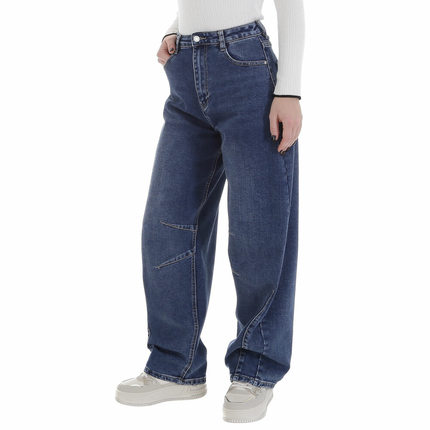 Damen High Waist Jeans von Laulia - blue