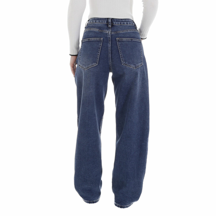 Damen High Waist Jeans von Laulia - blue