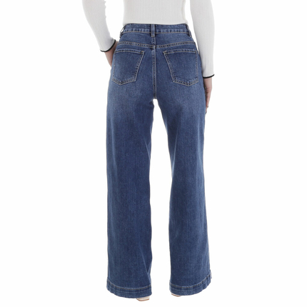 Damen Bootcut Jeans von Laulia - blue