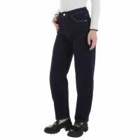 Damen High Waist Jeans von Laulia - DK.blue