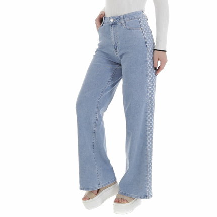 Damen High Waist Jeans von Laulia - blue