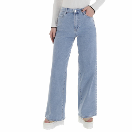 Damen High Waist Jeans von Laulia Gr. S/36 - blue