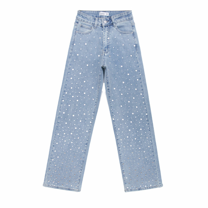 Damen High Waist Jeans von Laulia - blue