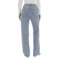 Damen High Waist Jeans von Laulia - blue