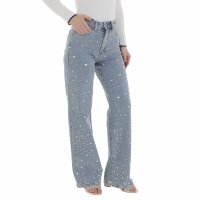Damen High Waist Jeans von Laulia - blue