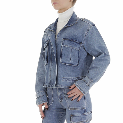 Damen Jeansjacke von Laulia - blue