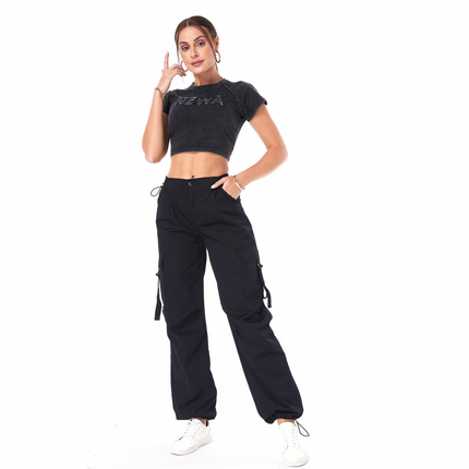 Damen Stoffhose von Laulia - black
