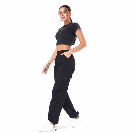 Damen Stoffhose von Laulia - black