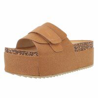 Damen Keilsandaletten - camel