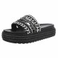 Damen Pantoletten - black - 12 Paar