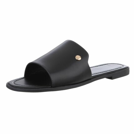 Damen Flache Sandalen - black Gr. 38