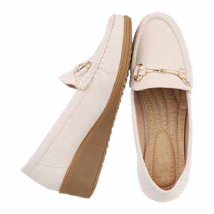 Damen Mokassins - beige