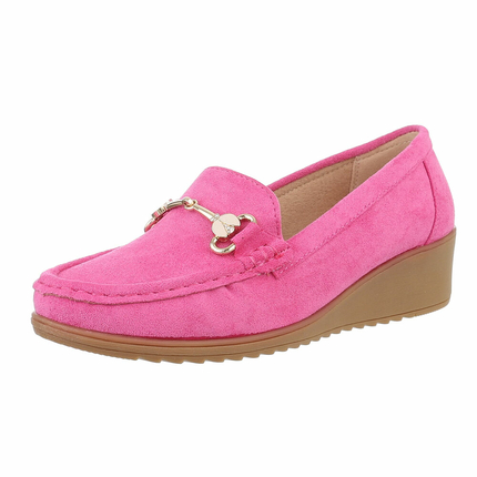 Damen Mokassins - fushia Gr. 37