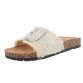 Damen Pantoletten - beige - 12 Paar